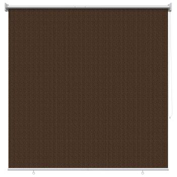 Außenrollo 90% UV-Block Braun 120 x 230 cm HDPE
