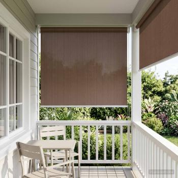 Außenrollo 90% UV-Block Taupe 60 x 140 cm HDPE