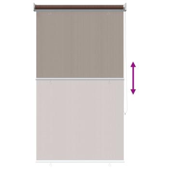 Außenrollo 90% UV-Block Taupe 60 x 140 cm HDPE