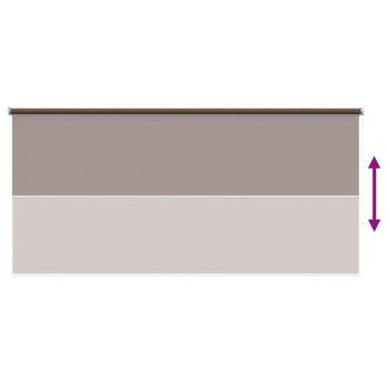 Außenrollo 90% UV-Block Taupe 400 x 140 cm HDPE
