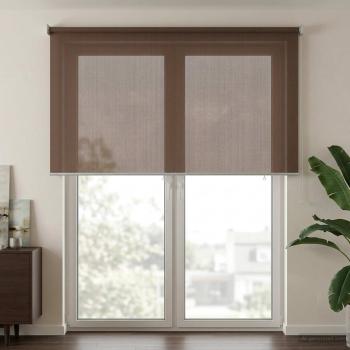 Außenrollo 90% UV-Block Taupe 140 x 230 cm HDPE