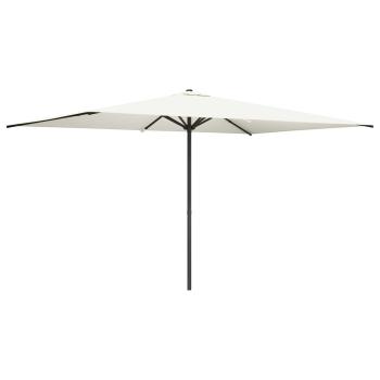 Gartensonnenschirm 200 x 300 cm Polyester Rechtwinklig Creme