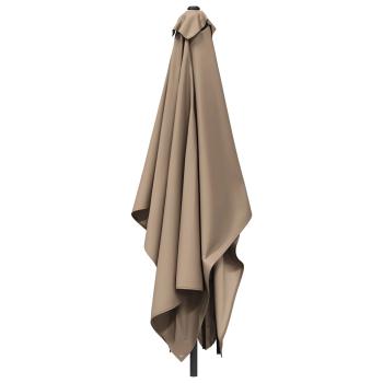 Gartensonnenschirm 200 x 300 cm Polyester Rechteckig Taupe