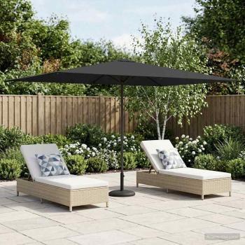 ARDEBO.de - Gartensonnenschirm Rechteckig 2 x 3 m Polyester Anthrazit