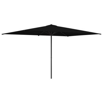 Gartensonnenschirm 200 x 300 cm Polyester Rechtwinklig Schwarz