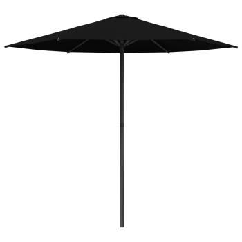 Gartensonnenschirm Rechteckig 2,3 x 2,3 m Polyester Schwarz