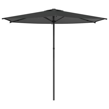 Gartensonnenschirm Rechteckig 2,7 x 2,7 m Polyester Anthrazit