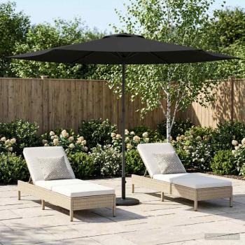 ARDEBO.de - Gartensonnenschirm 300 x 300 cm Polyester Rechtwinklig