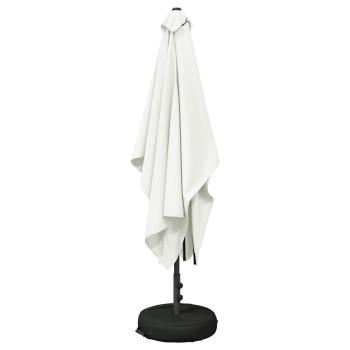 Garten-Schirm mit Fuß Rechteckig 2 x 3 m Polyester Creme