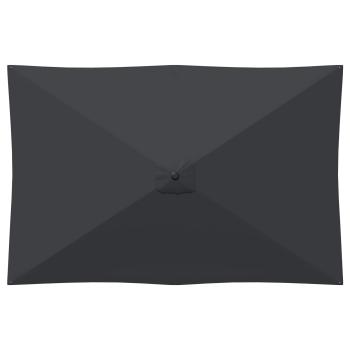 Garten-Schirm mit Fuß 200 x 300 cm Polyester Rechtwinklig