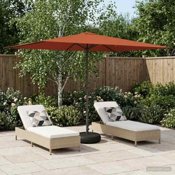 ARDEBO.de - Garten-Schirm mit Fuß 200 x 300 cm Polyester Rechtwinklig