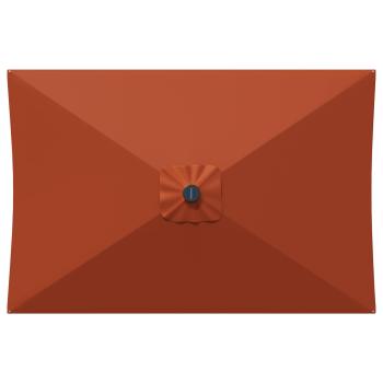 Garten-Schirm mit Fuß 200 x 300 cm Polyester Rechtwinklig