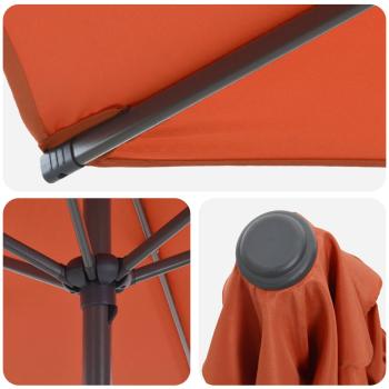 Garten-Schirm mit Fuß 200 x 300 cm Polyester Rechtwinklig