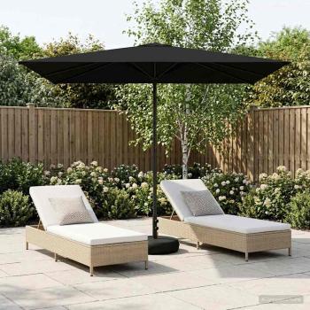 ARDEBO.de - Garten-Schirm mit Fuß 200 x 300 cm Polyester Rechtwinklig