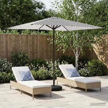 ARDEBO.de - Garten-Schirm mit Fuß 200 x 300 cm Polyester Rechtwinklig