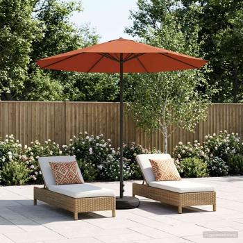 ARDEBO.de - Garten-Schirm mit Fuß 230 x 230 cm Polyester Rechtwinklig
