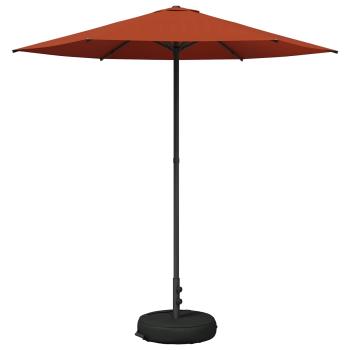 Garten-Schirm mit Fuß 230 x 230 cm Polyester Rechtwinklig