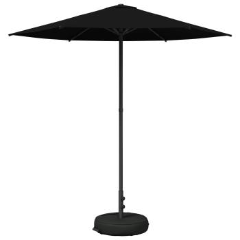 Garten-Schirm mit Fuß 230 x 230 cm Polyester Rechtwinklig