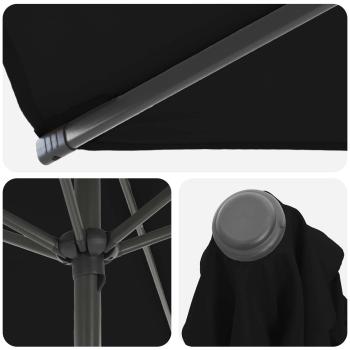 Garten-Schirm mit Fuß 230 x 230 cm Polyester Rechtwinklig