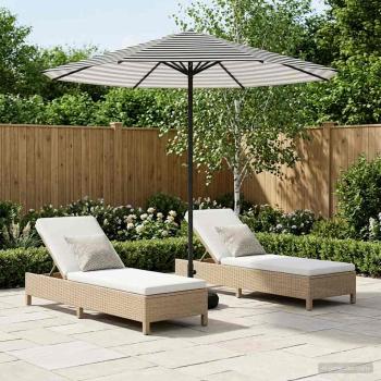 ARDEBO.de - Garten-Schirm mit Fuß 230 x 230 cm Polyester Rechtwinklig