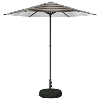 Garten-Schirm mit Fuß 230 x 230 cm Polyester Rechtwinklig