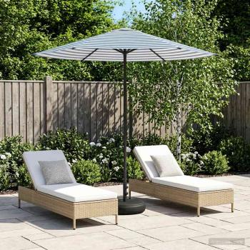 ARDEBO.de - Garten-Schirm mit Fuß 230 x 230 cm Polyester Rechtwinklig
