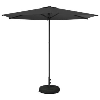 Garten-Schirm mit Fuß 270 x 270 cm Polyester Rechtwinklig