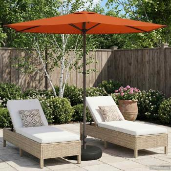 ARDEBO.de - Garten-Schirm mit Fuß 270 x 270 cm Polyester Rechtwinklig