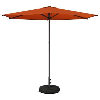 Garten-Schirm mit Fuß 270 x 270 cm Polyester Rechtwinklig