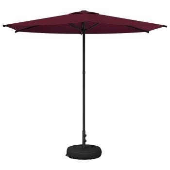 Garten-Schirm mit Fuß 270 x 270 cm Polyester Rechtwinklig