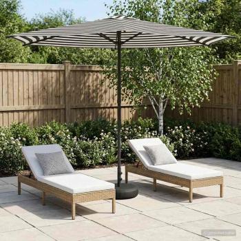 ARDEBO.de - Garten-Schirm mit Fuß 270 x 270 cm Polyester Rechtwinklig