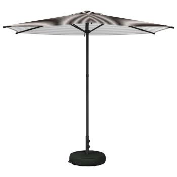 Garten-Schirm mit Fuß 270 x 270 cm Polyester Rechtwinklig
