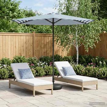 ARDEBO.de - Garten-Schirm mit Fuß Rechteckig 2,7 x 2,7 m Polyester
