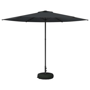 Garten-Schirm mit Fuß 300 x 300 cm Polyester Rechtwinklig