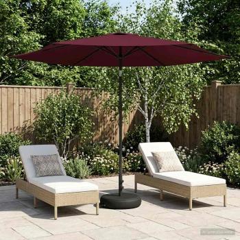 ARDEBO.de - Garten-Schirm mit Fuß 300 x 300 cm Polyester Rechtwinklig