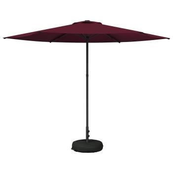 Garten-Schirm mit Fuß 300 x 300 cm Polyester Rechtwinklig