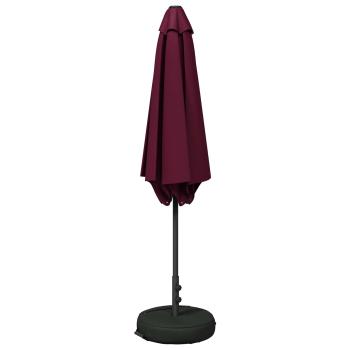Garten-Schirm mit Fuß 300 x 300 cm Polyester Rechtwinklig