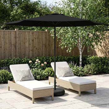 ARDEBO.de - Garten-Schirm mit Fuß 300 x 300 cm Polyester Rechtwinklig