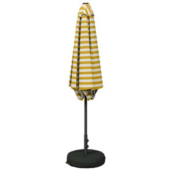 Garten-Schirm mit Fuß 300 x 300 cm Polyester Rechtwinklig