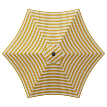 Garten-Schirm mit Fuß 300 x 300 cm Polyester Rechtwinklig