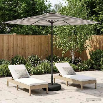 ARDEBO.de - Garten-Schirm mit Fuß 300 x 300 cm Polyester Rechtwinklig