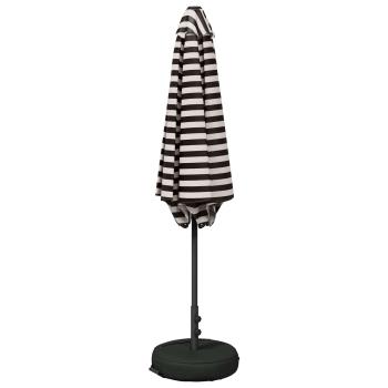 Garten-Schirm mit Fuß 300 x 300 cm Polyester Rechtwinklig