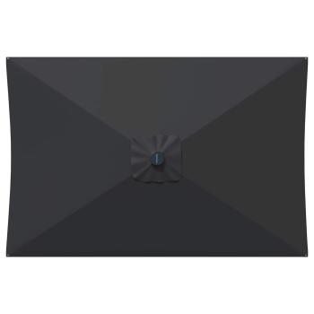 Gartenparasol mit LED-Lichtern und Sockel 200 x 300 cm