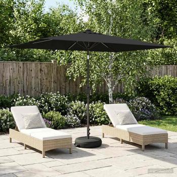 ARDEBO.de - Gartenparasol mit LED-Lichtern und Sockel 200 x 300 cm