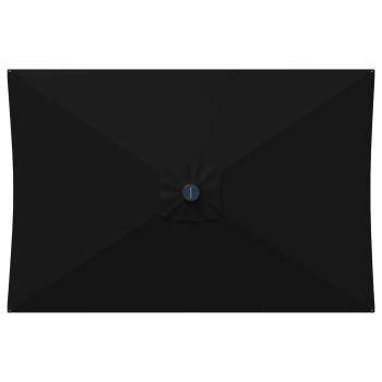 Gartenparasol mit LED-Lichtern und Sockel 200 x 300 cm