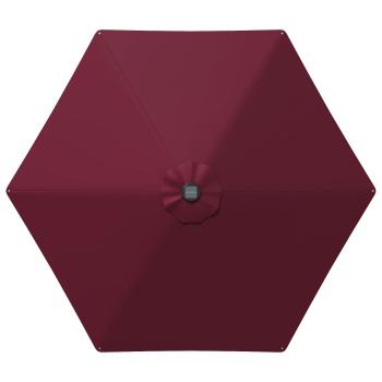 Gartenparasol mit LED-Lichtern und Sockel 270 x 270 cm