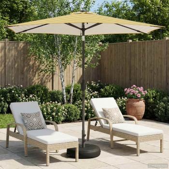 ARDEBO.de - Gartenparasol mit LED-Lichtern und Sockel 270 x 270 cm