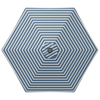 Gartenparasol mit LED-Lichtern und Sockel 2,7 x 2,7 m Polyester