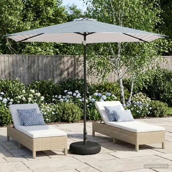 ARDEBO.de - Gartenparasol mit LED-Lichtern und Sockel 300 x 300 cm