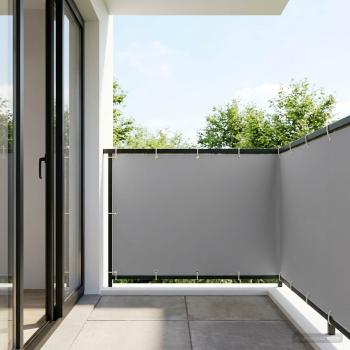 ARDEBO.de - Balkon Sichtschutz 150 x 300 cm Stoff mit PU-Beschichtung